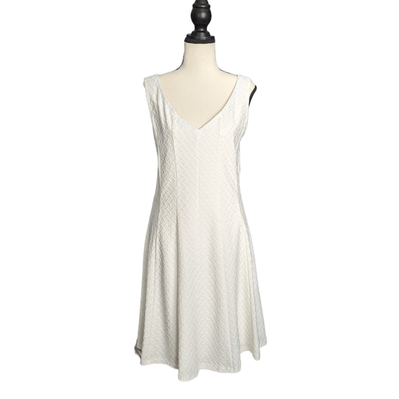 Ronni Nicole Dresses & Skirts - RN Studio White Fit and Flare Sleeveless Dress